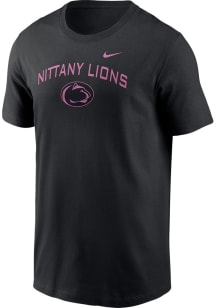 Nike Penn State Nittany Lions Black Arch Mascot Throwback Short Sleeve T Shirt