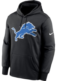 Nike Detroit Lions Mens Black Primary Logo Design Hood