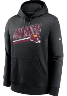 Nike Washington Commanders Mens Black Club Fleece Long Sleeve Hoodie