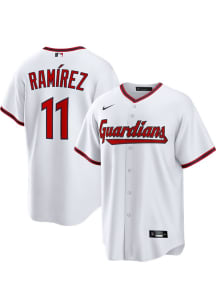 Jose Ramirez Cleveland Guardians Mens Replica Home Jersey - White