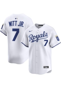 Bobby Witt Jr Nike Kansas City Royals Mens White Home Limited Baseball Jersey