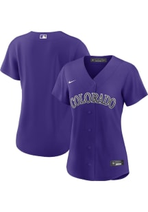 Colorado Rockies Womens Nike Replica Alt Jersey - Purple