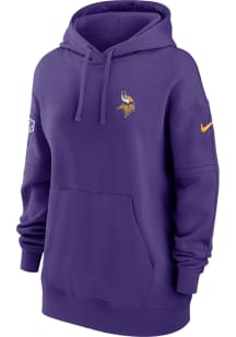 Nike Minnesota Vikings Womens Purple Club Hooded Sweatshirt