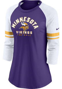 Nike Minnesota Vikings Womens Purple Nickname LS Tee