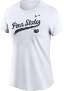 Nike Penn State Nittany Lions Womens White Local Script Short Sleeve T-Shirt