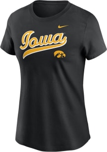 Nike Iowa Hawkeyes Womens Black Local Script Short Sleeve T-Shirt