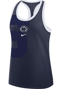 Nike Penn State Nittany Lions Womens Navy Blue Racerback Shadow Tank Top