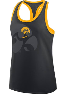 Nike Iowa Hawkeyes Womens Black Racerback Shadow Tank Top