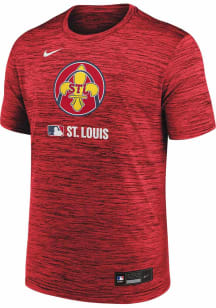 Nike St Louis Cardinals Red AC City Connect Velocity Short Sleeve T Shirt
