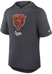 Nike Chicago Bears Anthracite Logo Short Sleeve Hoods