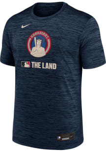 Nike Cleveland Guardians Navy Blue AC City Connect Velocity Short Sleeve T Shirt