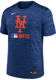 Nike New York Mets Blue AC Velocity Short Sleeve T Shirt