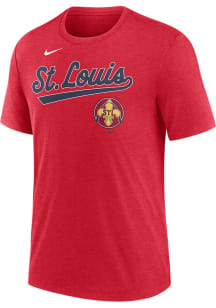Nike St Louis Cardinals Red City Connect Short Sleeve Fashion T Shirt