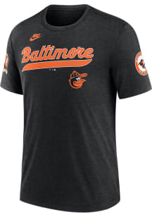 Nike Baltimore Orioles Black Cooperstown Knockout Short Sleeve Fashion T Shirt
