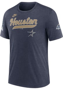 Nike Houston Astros Navy Blue Cooperstown Knockout Short Sleeve Fashion T Shirt