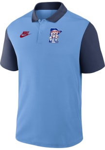Nike Minnesota Twins Mens Light Blue Cooperstown Knockout Short Sleeve Polo