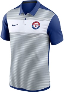 Nike Texas Rangers Mens Blue City Connect Legacy Icon Vapor Short Sleeve Polo