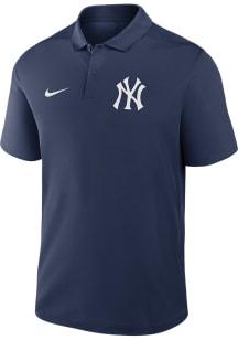Nike New York Yankees Mens Navy Blue Victory Short Sleeve Polo