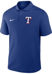 Nike Texas Rangers Mens Blue Victory Short Sleeve Polo