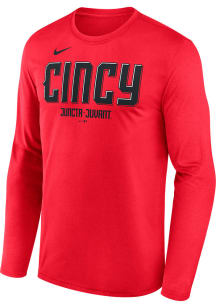 Nike Cincinnati Reds Red City Connect Long Sleeve T-Shirt