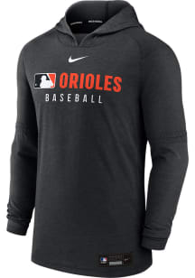 Nike Baltimore Orioles Mens Black AC Lightweight Long Sleeve Lightweight Hoodie