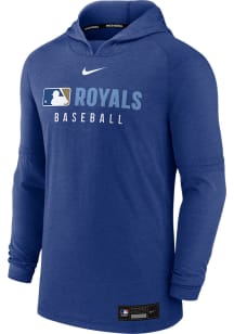 Nike Kansas City Royals Mens Blue AC Lightweight Long Sleeve Lightweight Hoodie