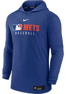 Nike New York Mets Mens Blue AC Lightweight Long Sleeve Lightweight Hoodie