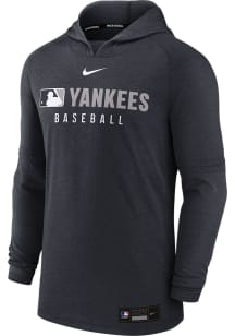 Nike New York Yankees Mens Navy Blue AC Lightweight Long Sleeve Lightweight Hoodie