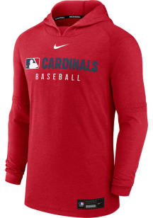 Nike St Louis Cardinals Mens Red AC Lightweight Long Sleeve Lightweight Hoodie