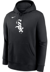 Nike Chicago White Sox Mens Black Logo Club Long Sleeve Hoodie