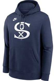 Nike Chicago White Sox Mens Navy Blue Cooperstown Logo Club Long Sleeve Hoodie