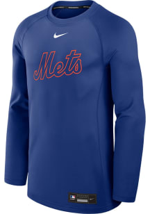 Nike New York Mets Mens Blue AC Game Time Long Sleeve Sweatshirt