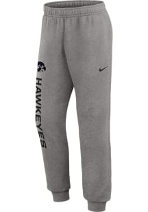 Nike Iowa Hawkeyes Mens Grey Club Fleece Sweatpants