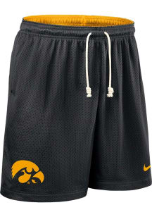 Nike Iowa Hawkeyes Mens Black Dri-FIT Knit Shorts