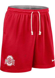Nike Ohio State Buckeyes Mens Red Dri-FIT Knit Shorts