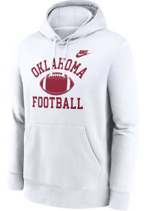 Nike Oklahoma Sooners Mens White Legacy Football Long Sleeve Hoodie