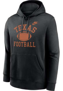Nike Texas Longhorns Mens Black Legacy Football Long Sleeve Hoodie