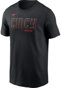 Nike Cincinnati Reds Black City Connect Short Sleeve T Shirt