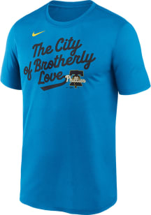Nike Philadelphia Phillies Blue City Connect Short Sleeve T Shirt