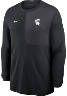 Nike Michigan State Spartans Black Coach Top Long Sleeve T-Shirt