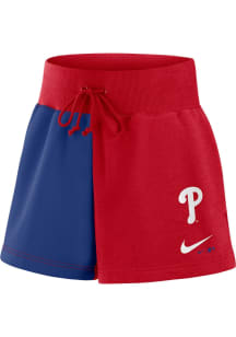Nike Philadelphia Phillies Womens Red Colorblocked Shorts