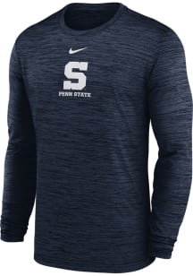 Nike Penn State Nittany Lions Navy Blue Sideline Velocity Long Sleeve T-Shirt