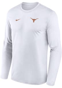 Nike Texas Longhorns White Sideline Legend Long Sleeve T-Shirt