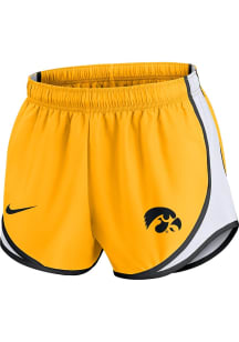 Nike Iowa Hawkeyes Womens Gold Tempo Shorts