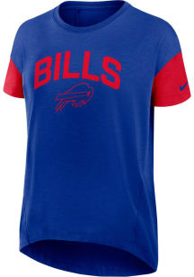 Nike Buffalo Bills Womens Blue Primetime Flowy Short Sleeve T-Shirt