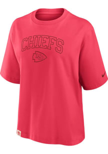 Nike Kansas City Chiefs Womens Red Glory Boxy Short Sleeve T-Shirt