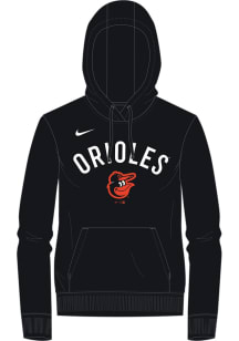 Nike Baltimore Orioles Womens Black Slant Hooded Sweatshirt