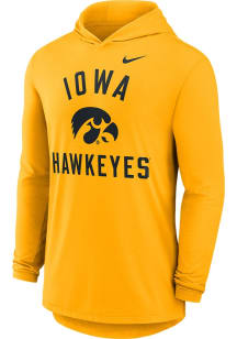 Nike Iowa Hawkeyes Mens Gold Arch Long Sleeve Lightweight Hoodie