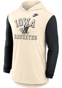 Nike Iowa Hawkeyes Mens Natural Legacy Long Sleeve Lightweight Hoodie