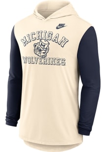 Nike Michigan Wolverines Mens Blue Legacy Long Sleeve Lightweight Hoodie